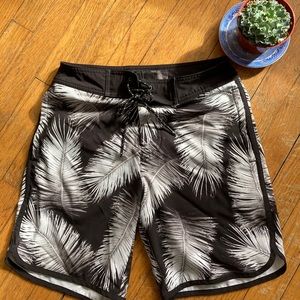American Eagle Palm Tree Swim Shorts